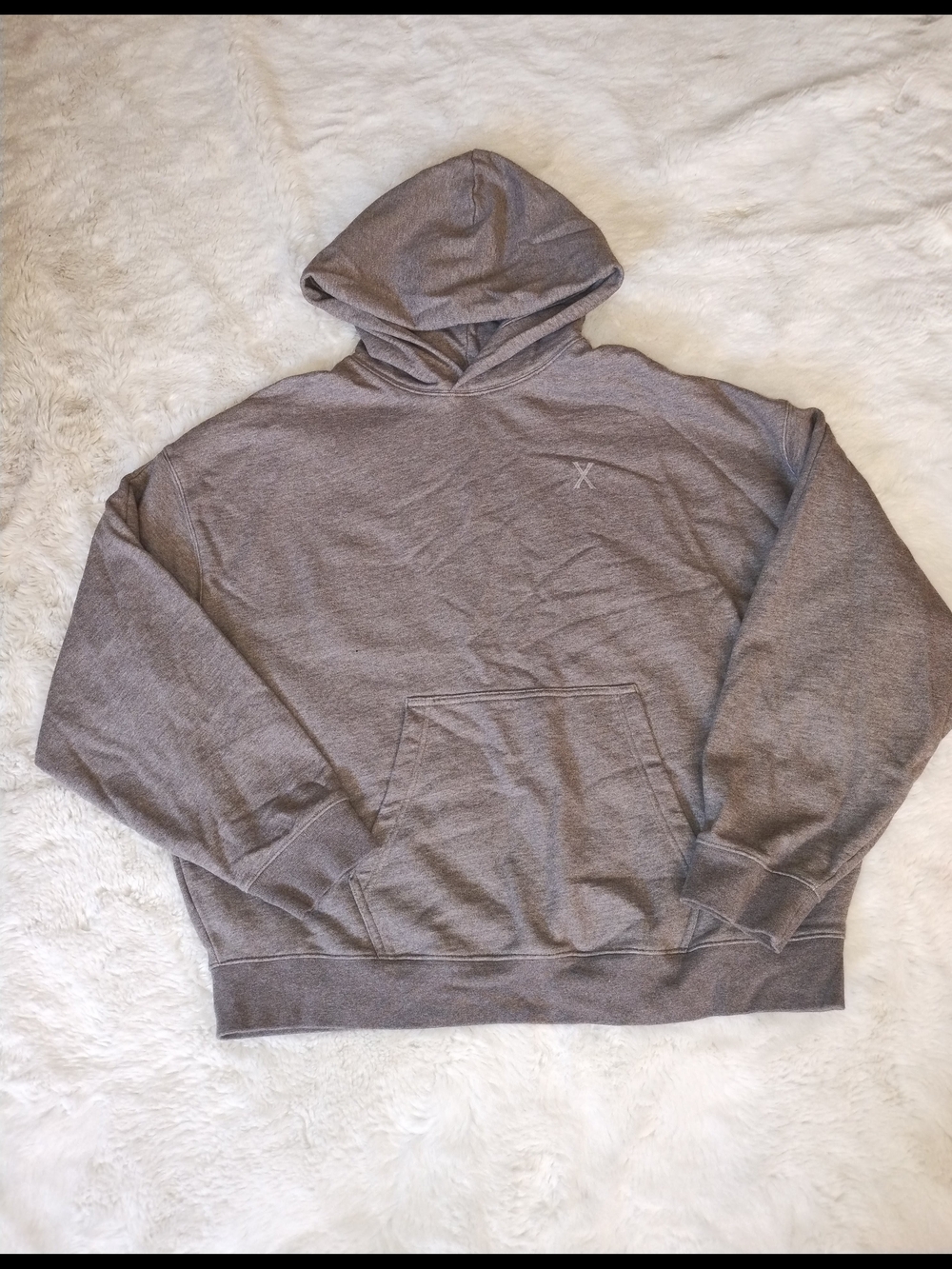 Savage X Fenty Men's Gray Hooded Sweatshirt